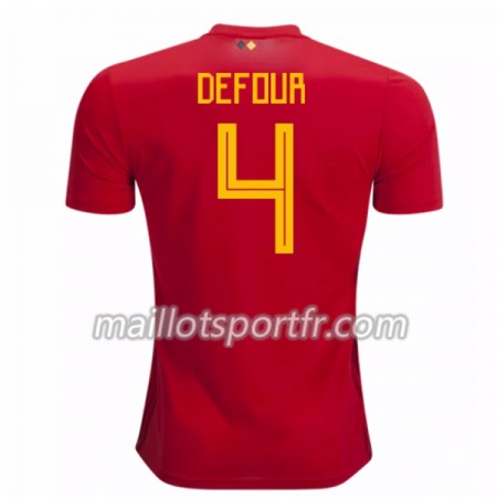 Maillot de Foot Belgique Defour 4 Domicile Coupe du monde 2018